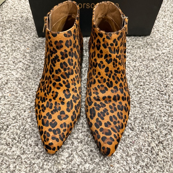 🐆 Corso Como Maude Leopard Haircalf Booties – Size 9M – Worn Once - Picture 8 of 9
